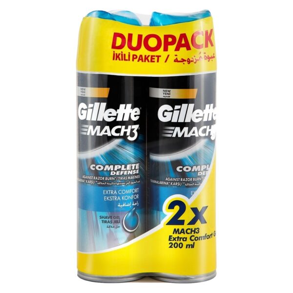Gillette Mach3 Tıraş Jeli Tahrişe Karşı Koruyucu 2'li paket - Görsel 2