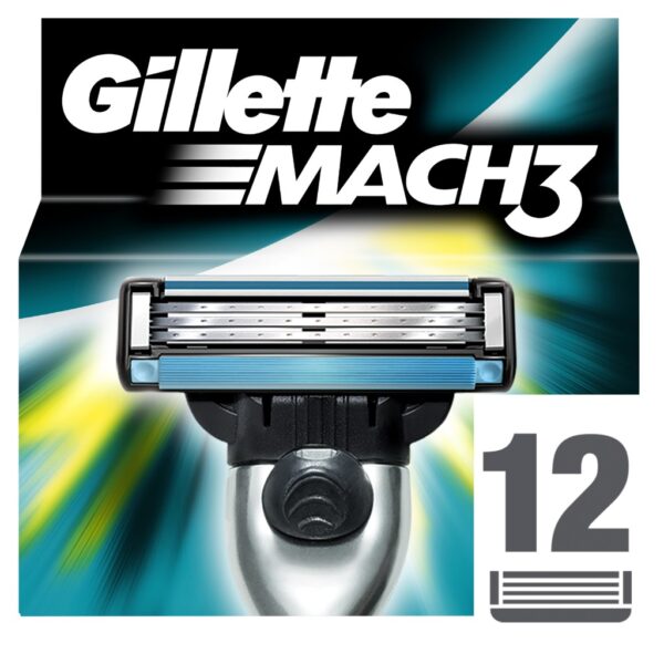 Gillette Mach3 Yedek Tıraş Bıçağı 12'li