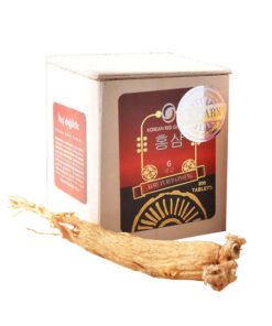 6 Yıllık Kök Tahta Kutu Kırmızı Kore Ginseng Tablet