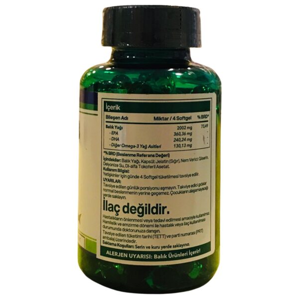 Multimed Omega 500 mg Balık Yağı 200 Adet Soft Jel - Görsel 2