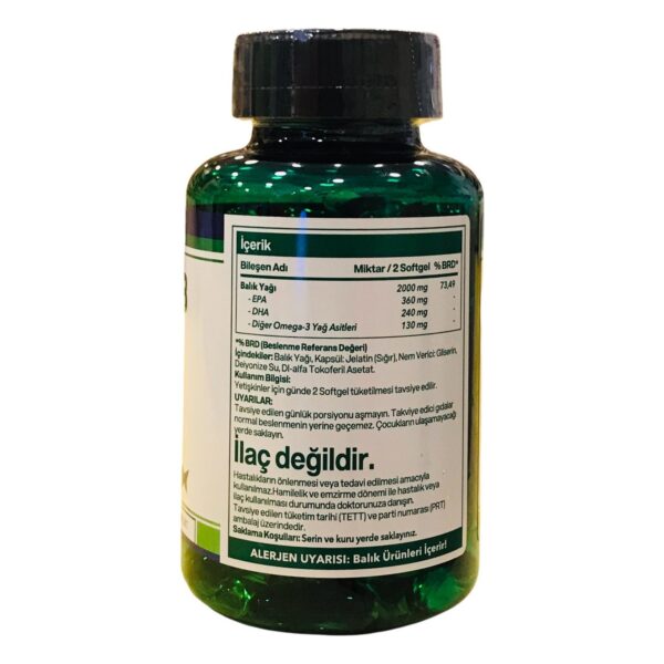 Multimed Omega 1000 mg Balık Yağı 200 Adet Soft Jel - Görsel 2