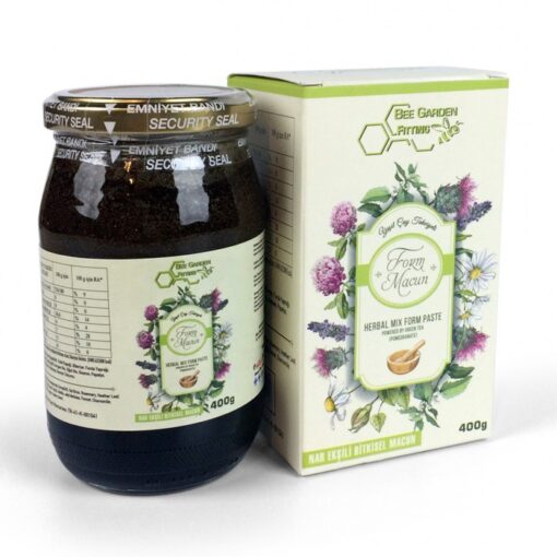 Bee Garden Bitkisel Form Macun Yeşil Çay Takviyeli ( Nar Ekşili ) 400 gr