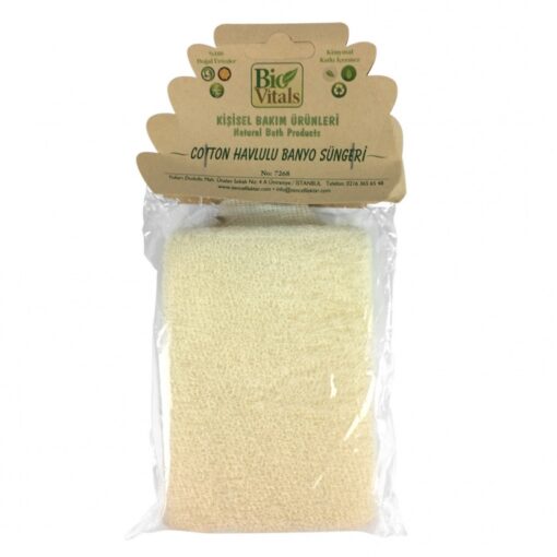 Cotton Havlulu Banyo Süngeri-68