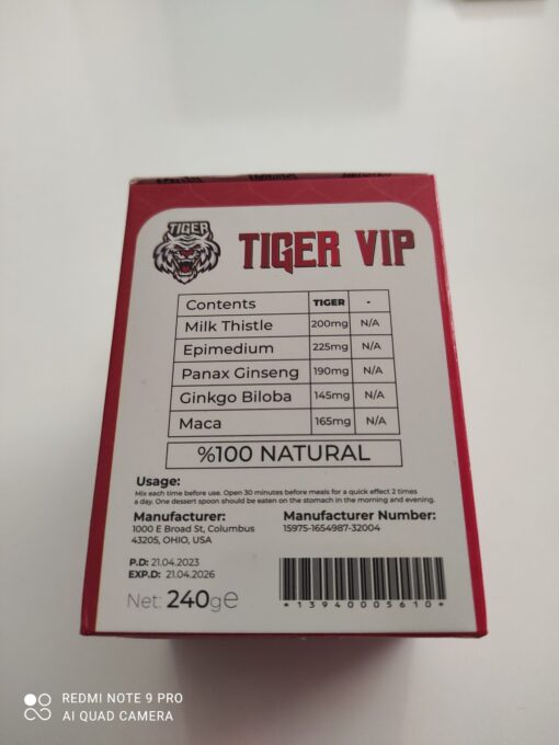 Tiger Vip Epimedyumlu Macun 240 Gr - Görsel 6