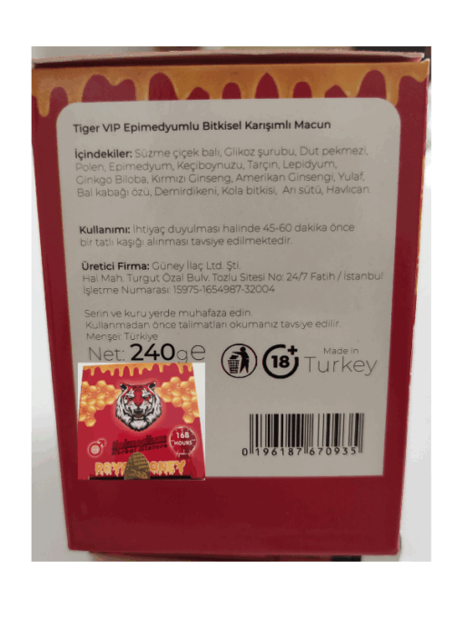 Tiger Vip Epimedyumlu Macun 240 Gr - Görsel 5
